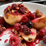 Baked Pears with Berries