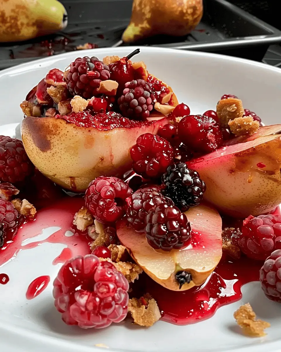 Baked Pears with Berries: A Juicy Dessert You’ll Love