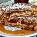 Chocolate Peanut Butter Stuffed French Toast