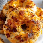 Creamy Bacon Cheddar Bagels