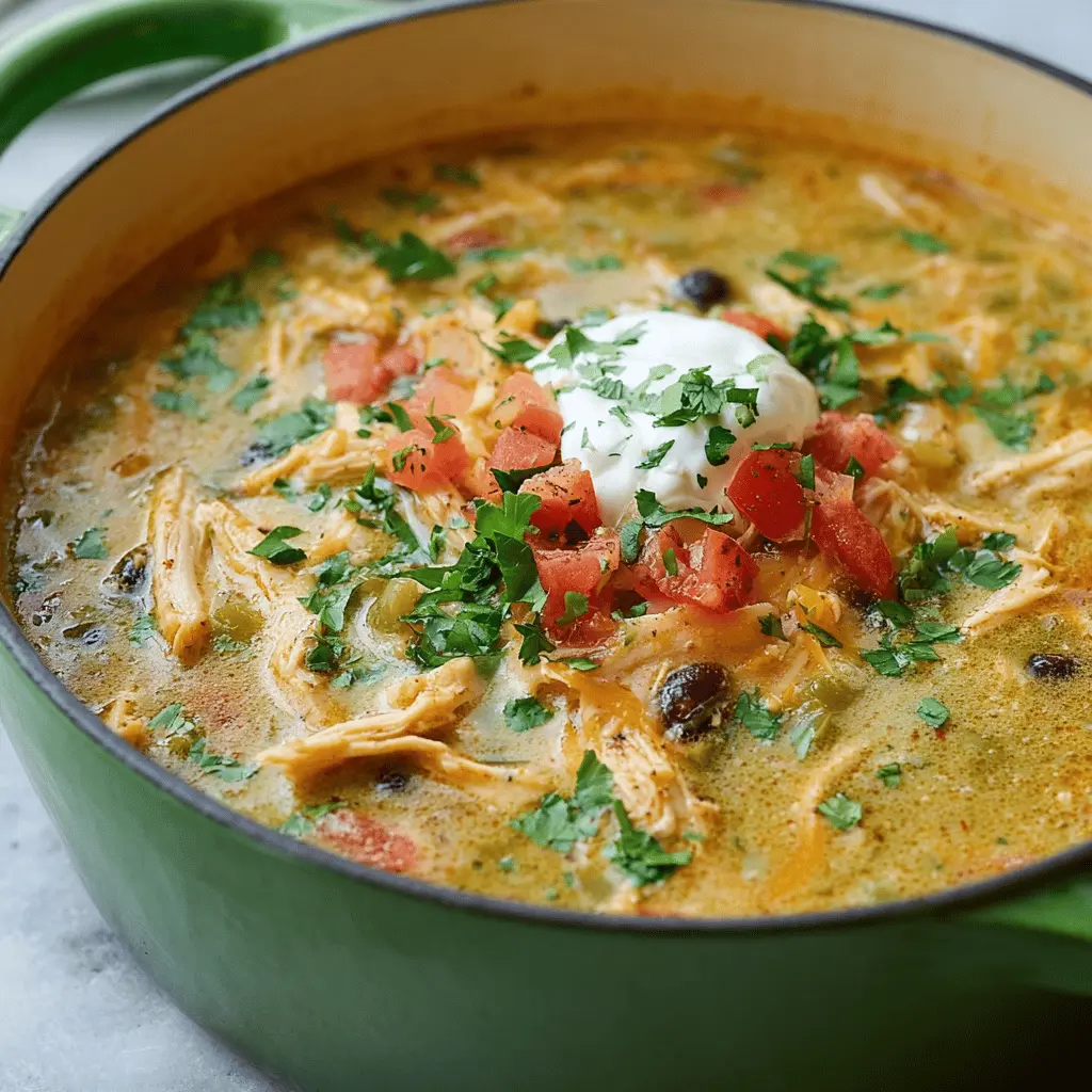 Creamy Green Chile Chicken Enchilada Soup for Cozy Nights: Indulgent Comfort