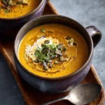 Creamy Honey Roasted Acorn Squash Soup