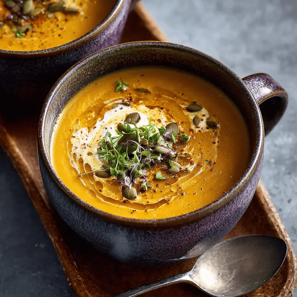 Creamy Honey Roasted Acorn Squash Soup: A Cozy Delight