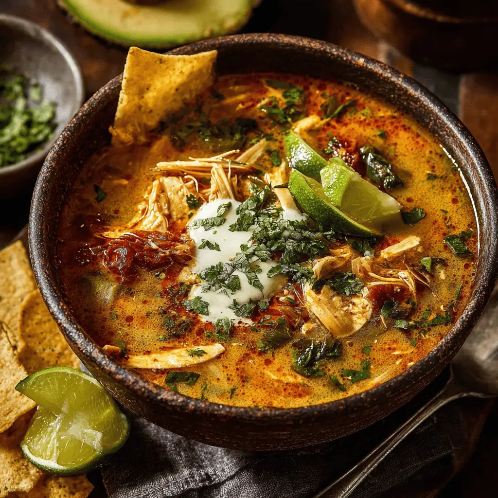 creamy poblano chicken tortilla soup for cozy nights ahead