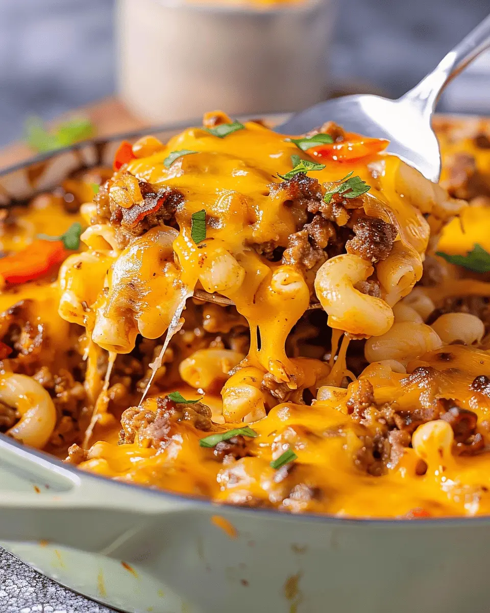 Easy Cheeseburger Casserole Recipe – Indulge in Ground Beef Bliss