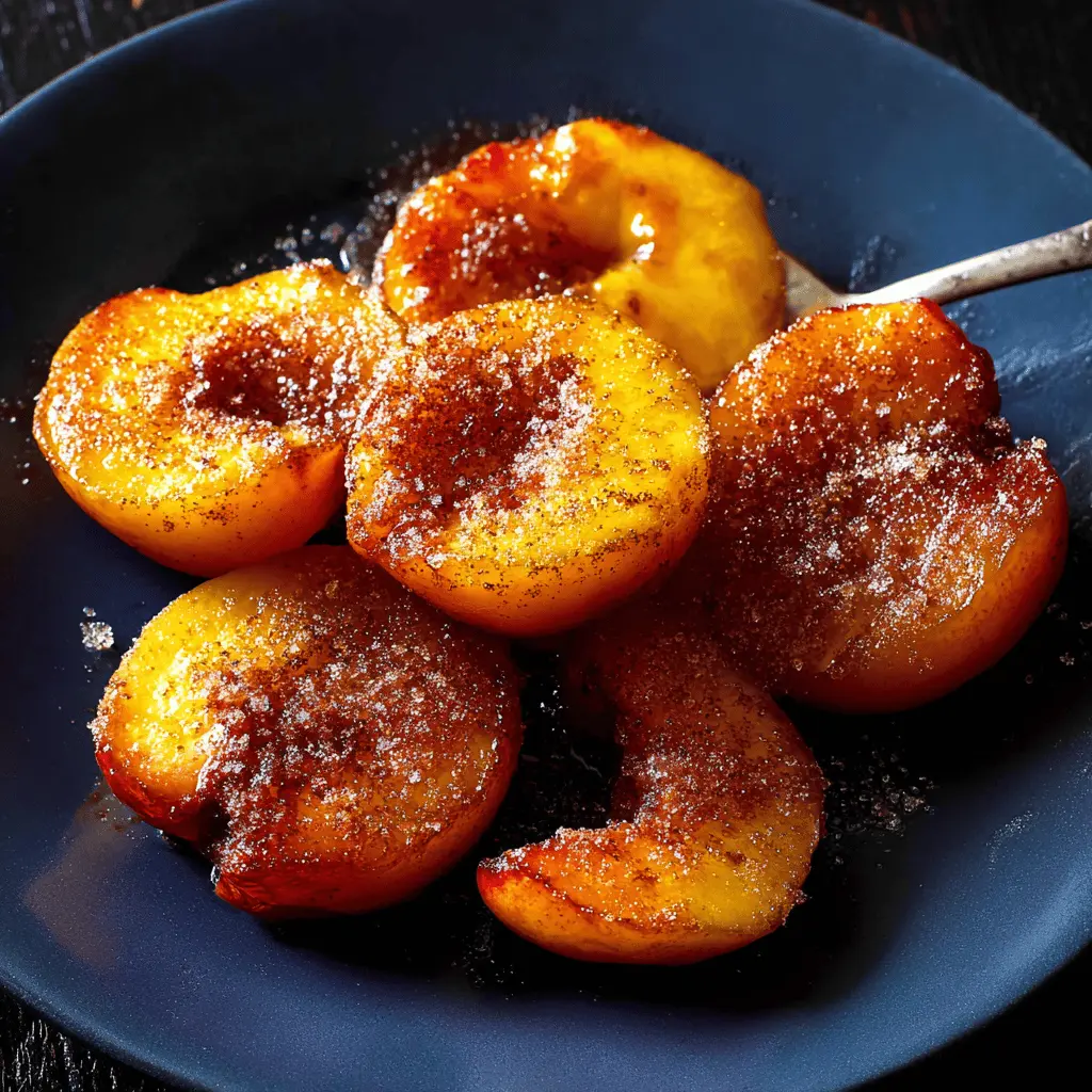 Easy Pan Fried Peaches: Indulgent 5-Minute Recipe for Dessert Delight
