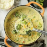High Protein Broccoli Cheddar Soup – Creamy & Healthy Comfort Food