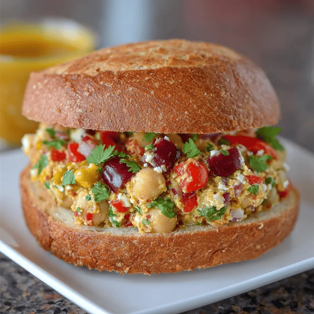 Mediterranean Chickpea Salad Sandwiches: The Best Easy Recipe