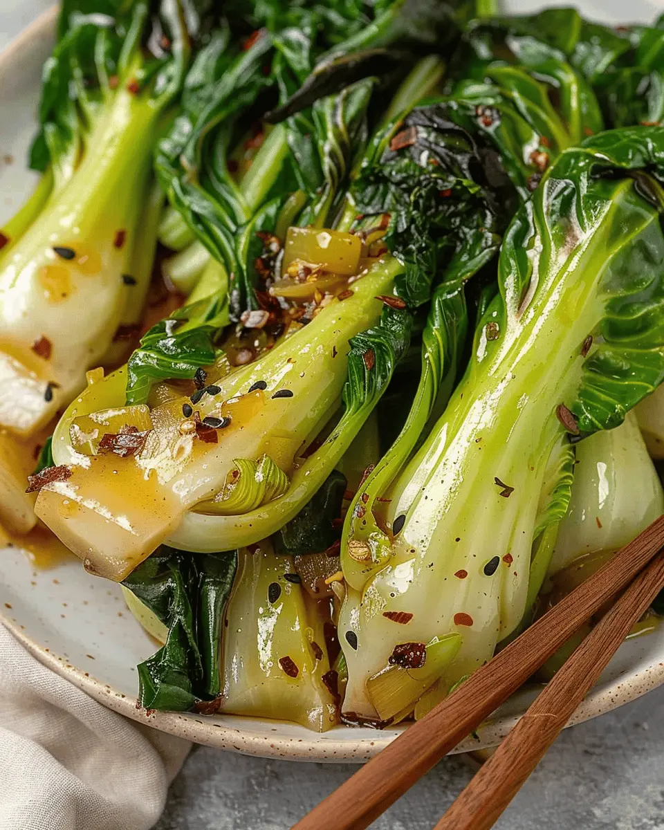 Quick Bok Choy with Garlic and Ginger: The Best 5-Minute Recipe