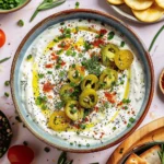 Savory Garlic Feta Yogurt Bowl – Creamy, Tangy & Packed with Flavor!