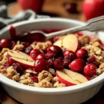 Spiced Cranberry Apple Crumble – Cozy Holiday Dessert
