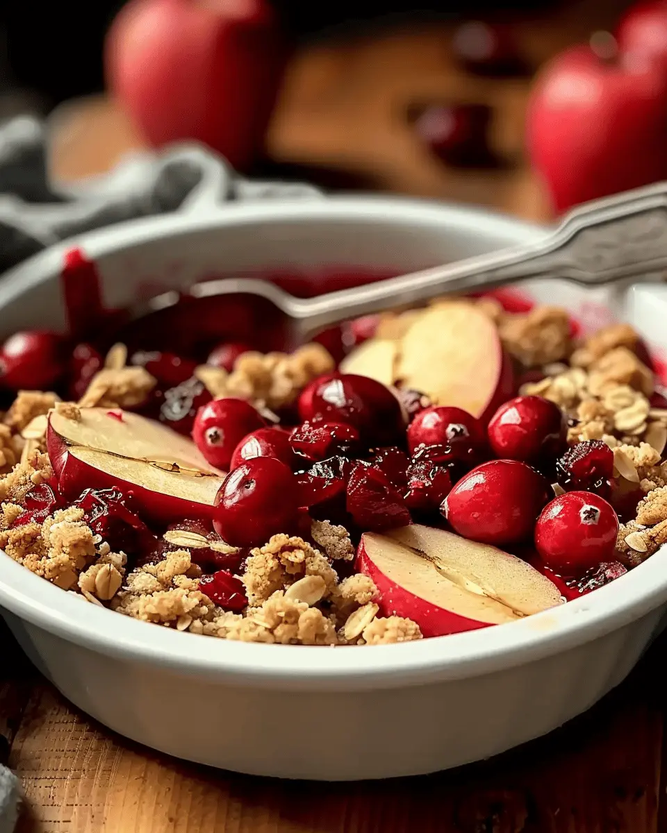 Spiced Cranberry Apple Crumble: The Best Cozy Holiday Dessert