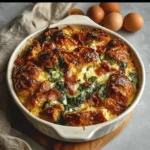 Spinach & Prosciutto Croissant Strata