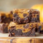 Swirled Pumpkin Brownies