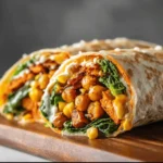 Sweet Potato Chickpea Protein Wrap