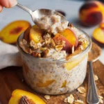 Peach Cinnamon Overnight Oats