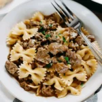 Beef Bowtie Pasta