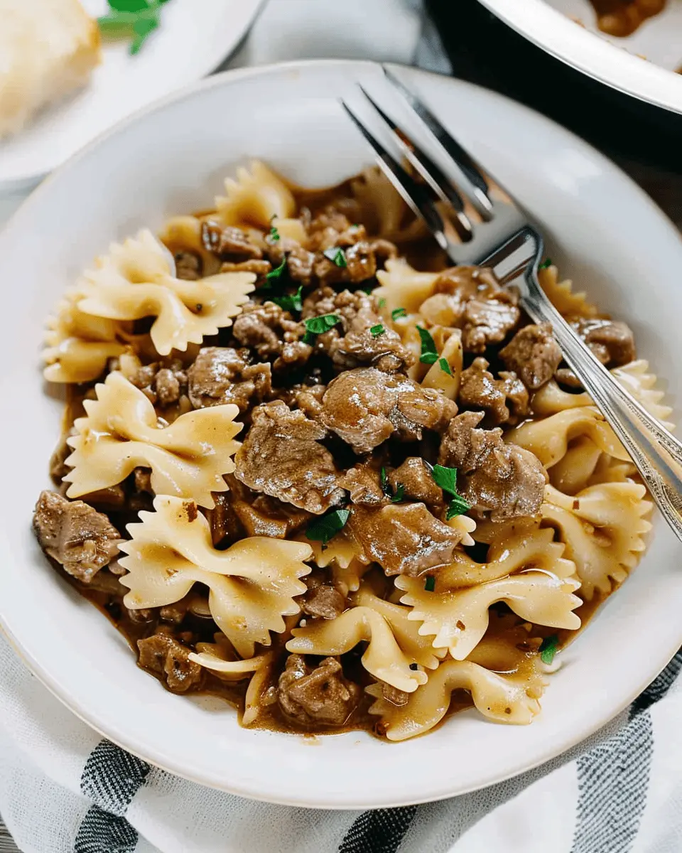 Beef Bowtie Pasta: Easy Comfort Food for a Cozy Dinner Night