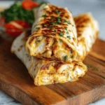 Ooey-Gooey Cheesy Garlic Chicken Wraps You’ll Devour
