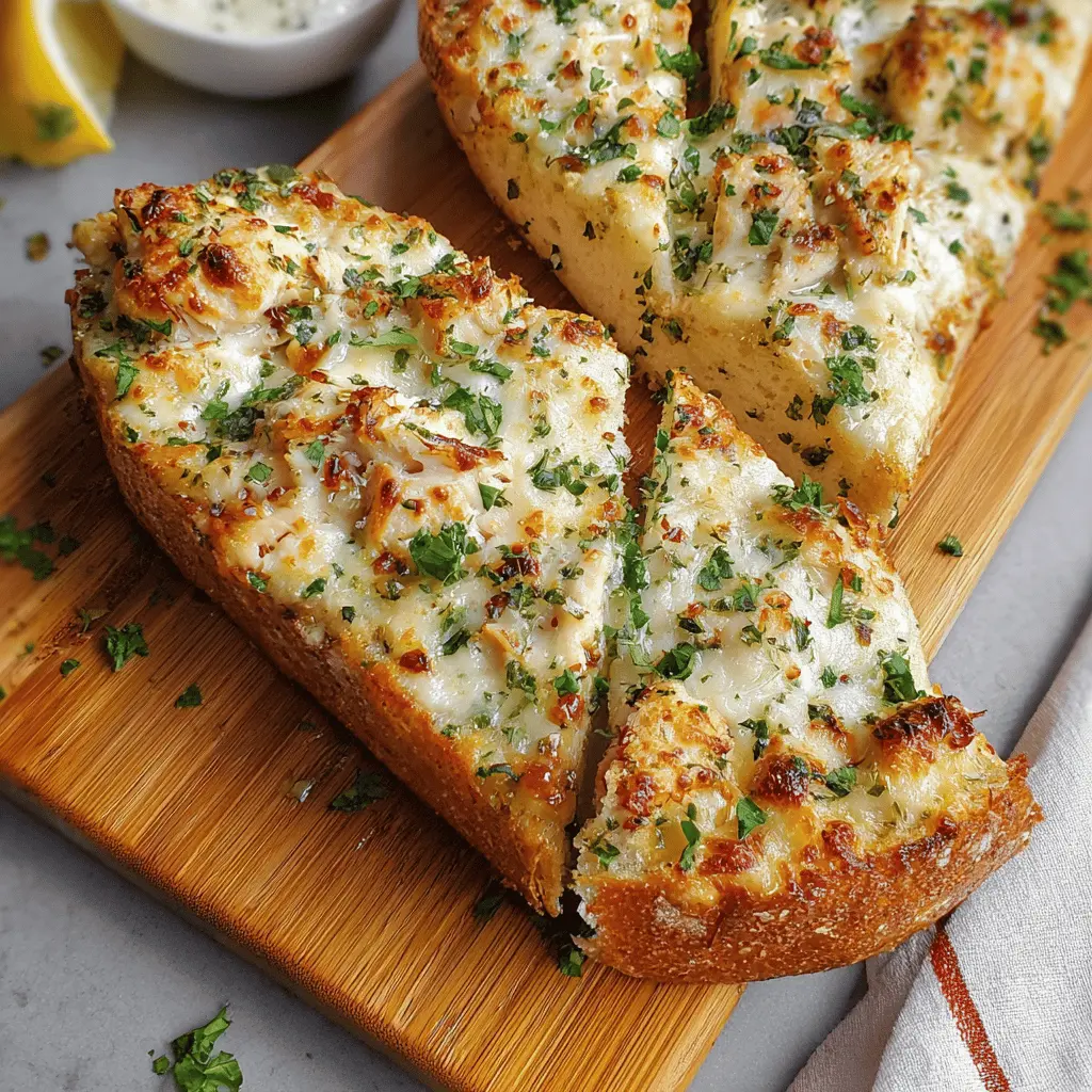 Chicken Alfredo Garlic Bread: The Best Comfort Food Delight