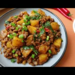 Stir-fried Potatoes Minced Meat