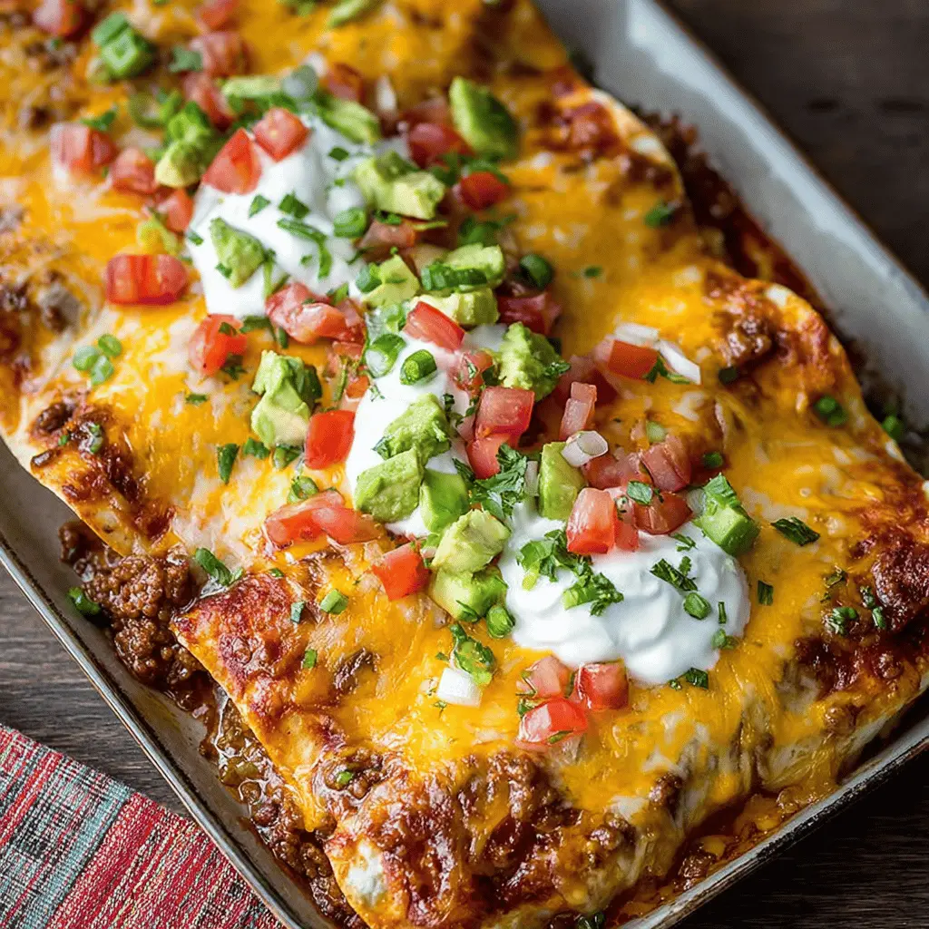 Easy Ground Beef Enchiladas: Simple, Flavorful, and Satisfying