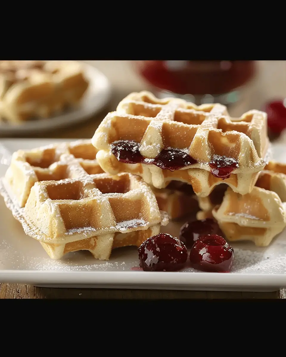 Mini Peanut Butter Jelly Waffle Sandwiches: The Best Sweet Treat