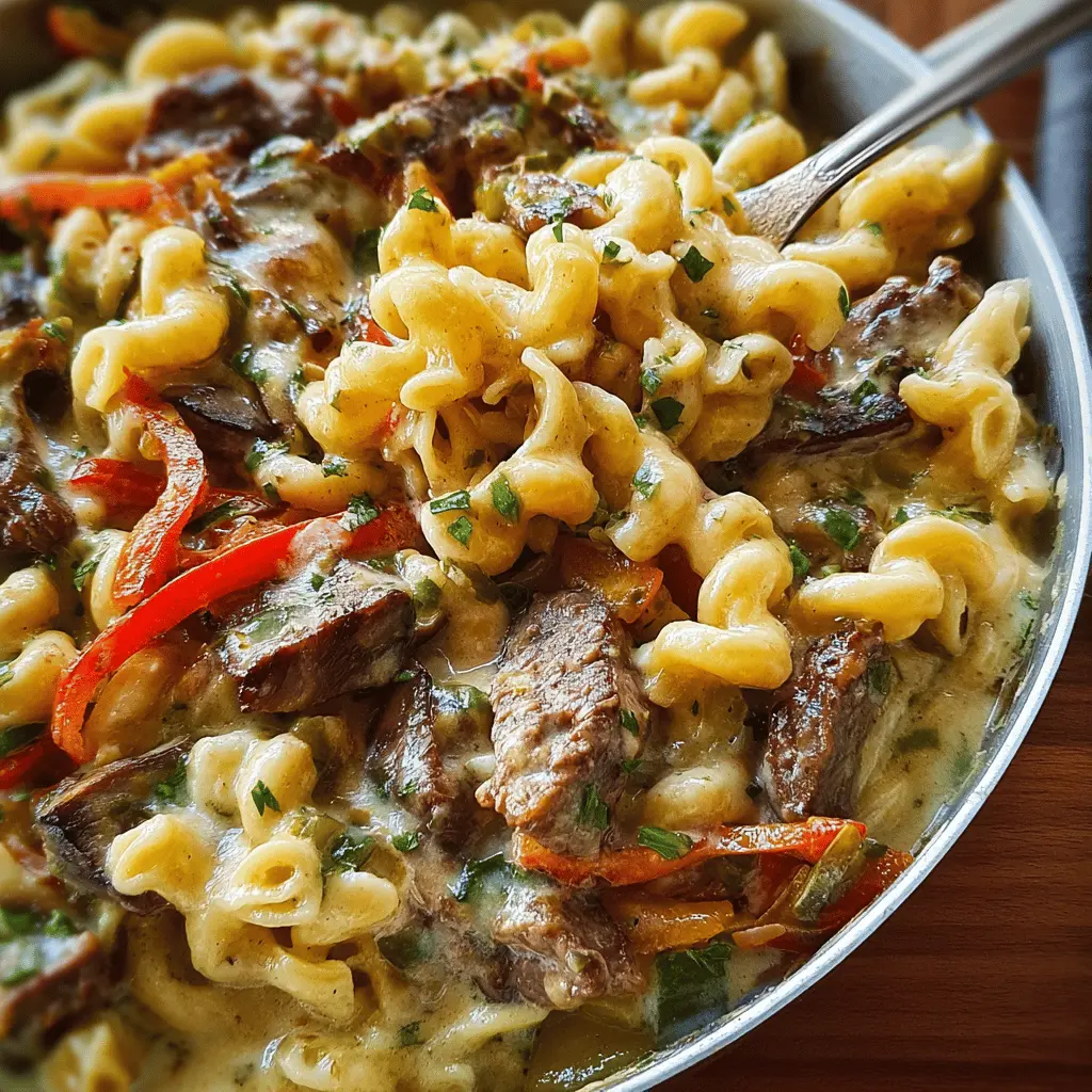 Philly Cheesesteak Pasta: A Juicy Twist on a Classic Favorite