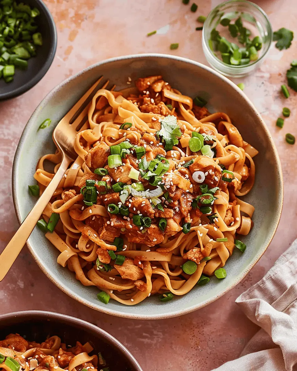 20 Minute Saucy Gochujang Chicken Noodles for a Flavorful Feast