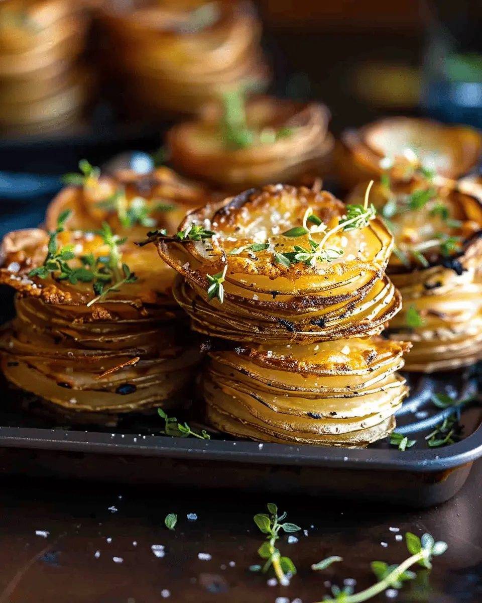 Crispy Cheesy Potato Stacks with Turkey Bacon: A Simple Delight