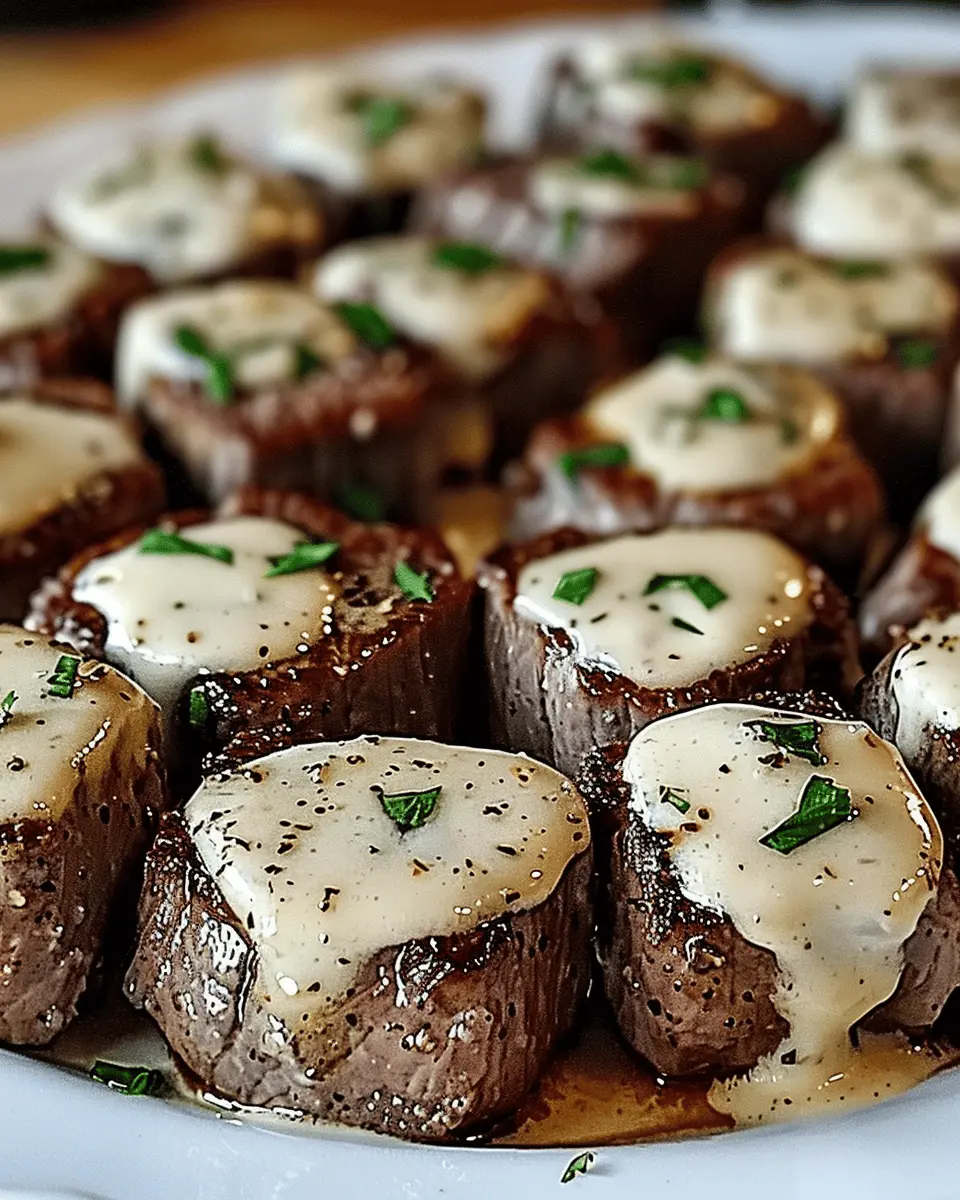 Garlic Parmesan Steak Bites: Indulgent Cream Sauce Delight