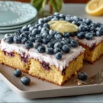 Lemon Blueberry Sheet Cake