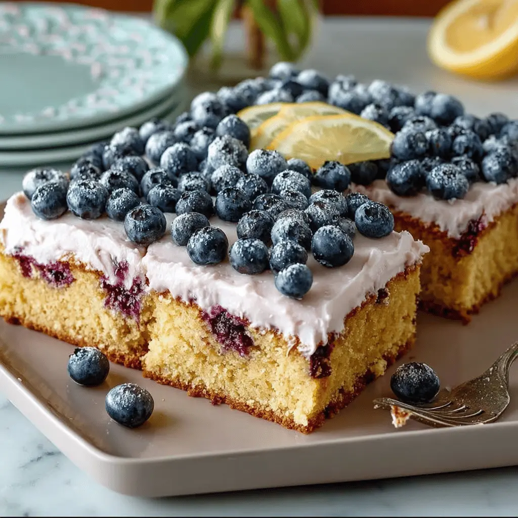 Lemon Blueberry Sheet Cake: The Best Homemade Delight