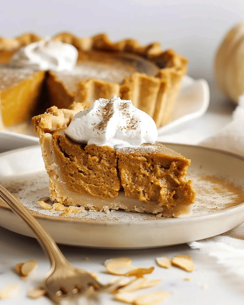 Almond Vanilla Pumpkin Shell Protein Pie: A Healthy Indulgence