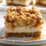 Apple Crisp Cheesecake Bars