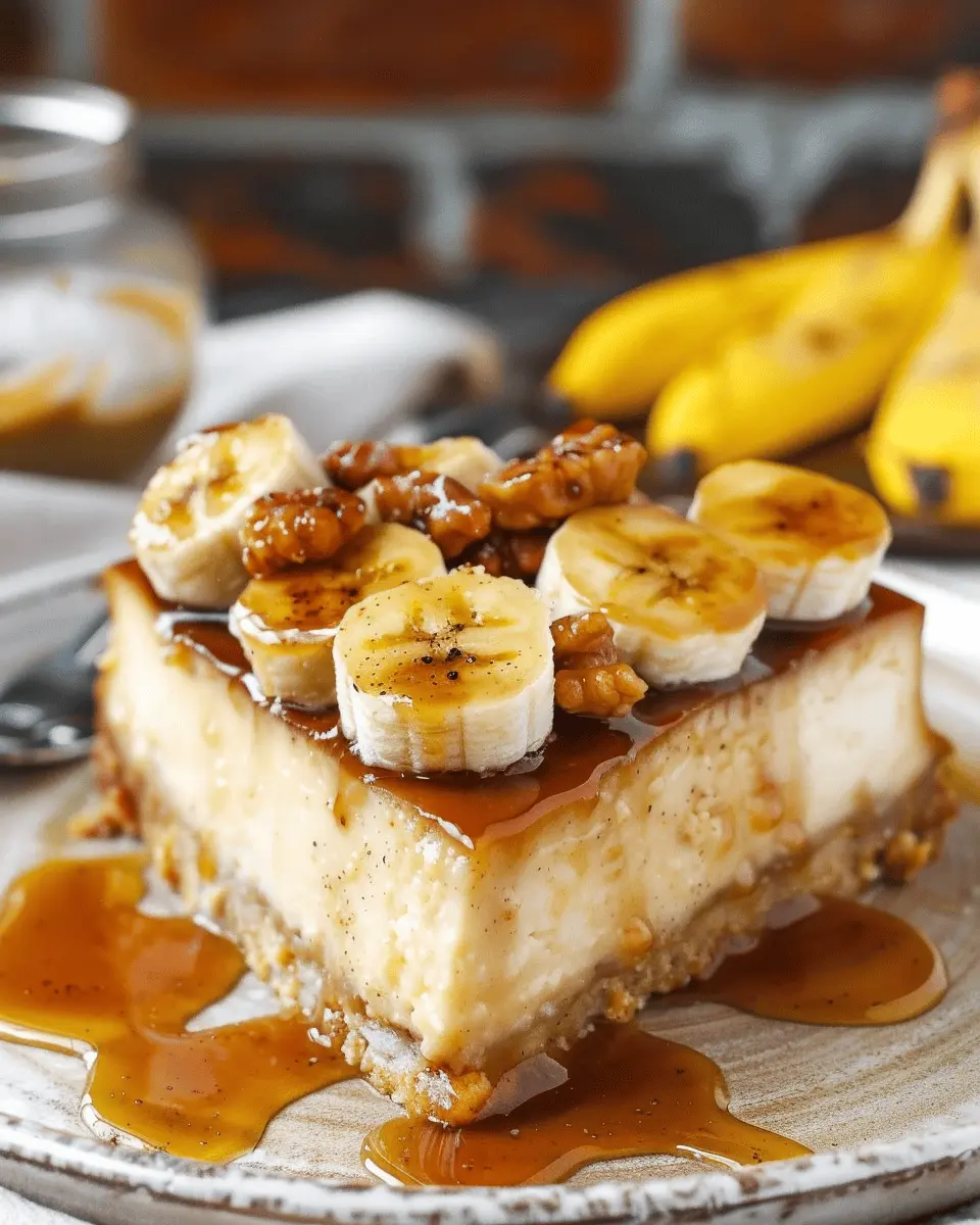 Bananas Foster Cheesecake: Irresistibly Creamy & Decadent Delight