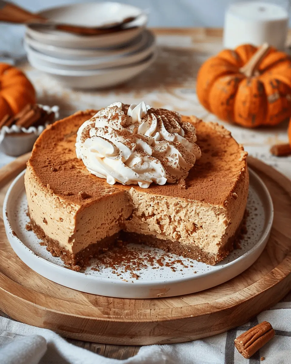 Biscoff Pumpkin Protein Cheesecake: Easy Indulgence for Fall
