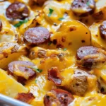 Cheesy Ranch Potatoes and Smoked Sausage
