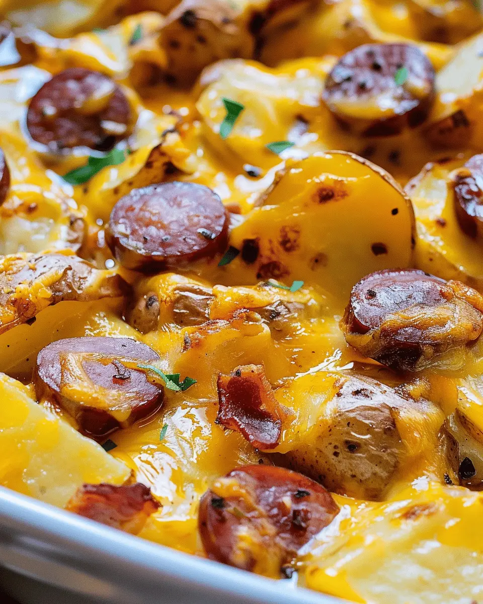 Cheesy Ranch Potatoes and Smoked Sausage: Indulgent Comfort Food