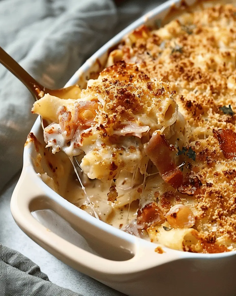 Chicken Cordon Bleu Casserole: Indulgent Comfort with Turkey Bacon