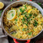 Fragrant Spiced Mediterranean Lemon Rice