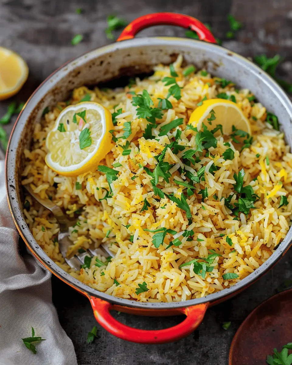 Fragrant Spiced Mediterranean Lemon Rice: A Simple Delight