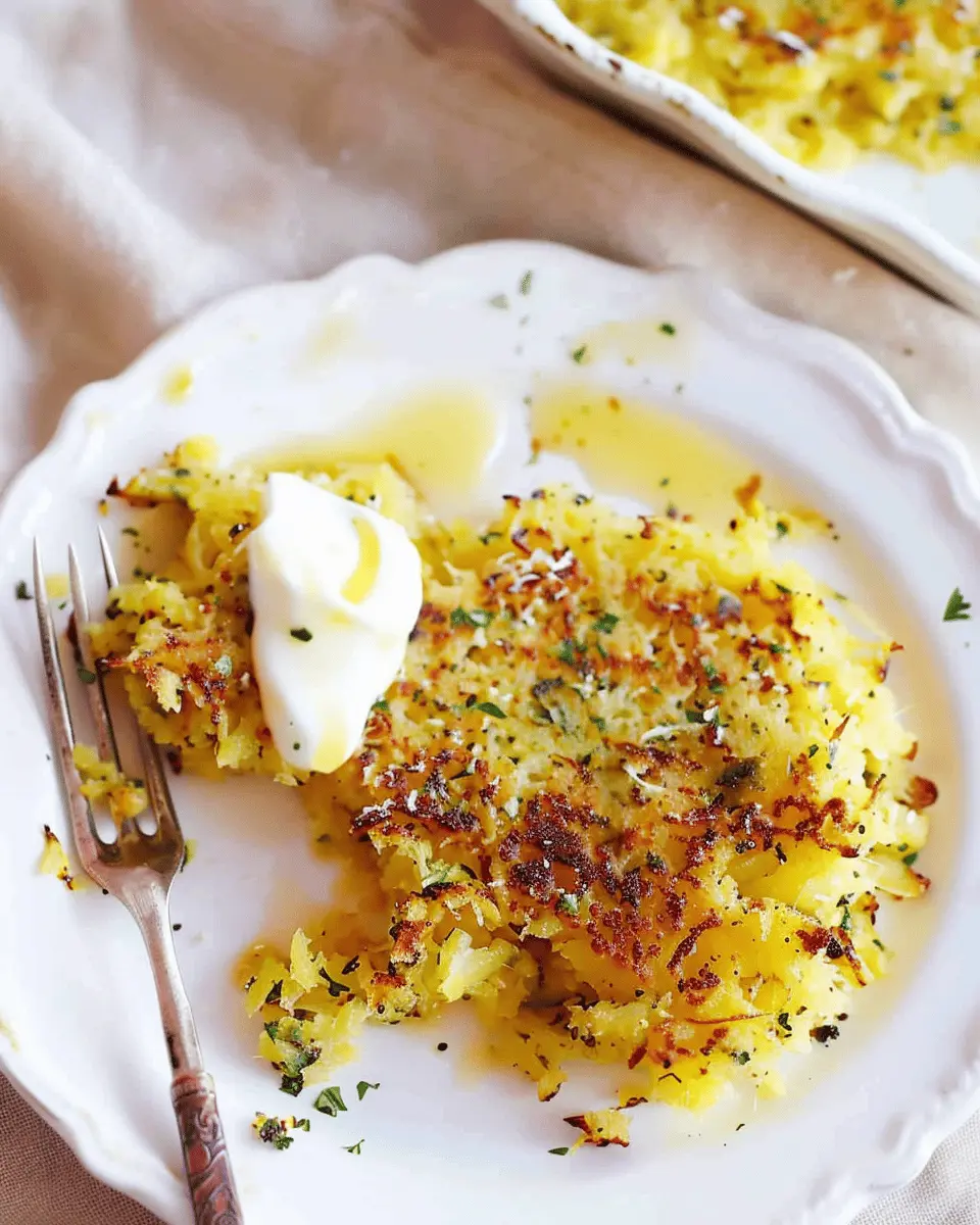 Golden Spaghetti Squash Hash Browns with Turkey Bacon Delight