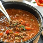 High Protein Stuffed Pepper Soup