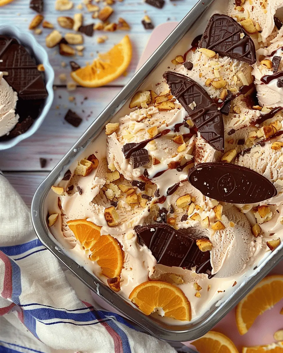 No Churn Jaffa Cake Ice Cream: Indulge in this Easy Delight