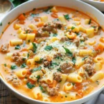 Parmesan Italian Sausage Ditalini Soup | Creamy & Comforting