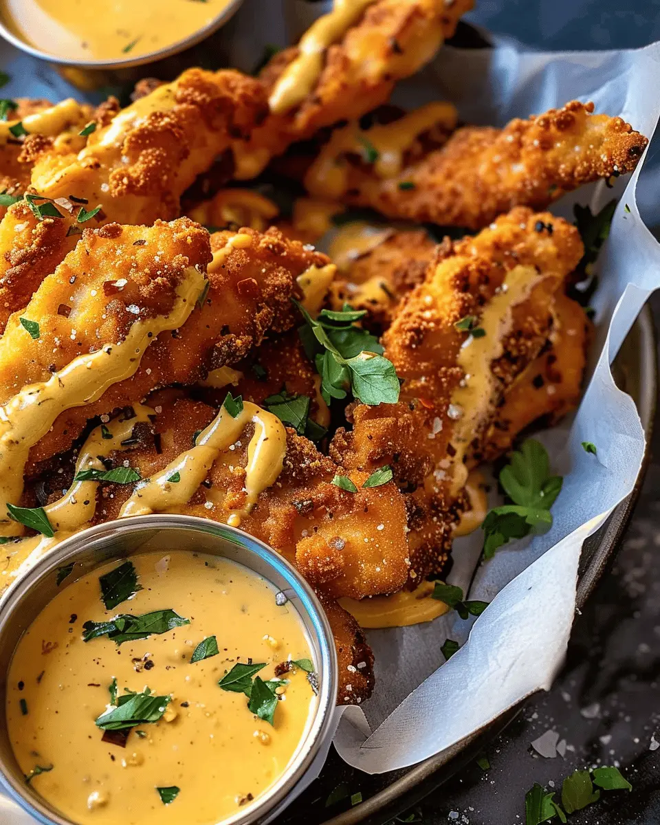 Pretzel Chicken Fingers: Easy Recipe with Spicy Honey Mustard Sauce