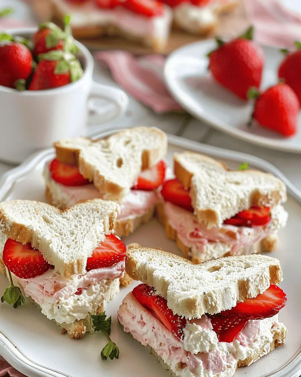 Strawberry Tea Sandwiches: Easy Recipes for Delightful Bites