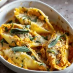 Vegan Pumpkin Ricotta Stuffed Shells