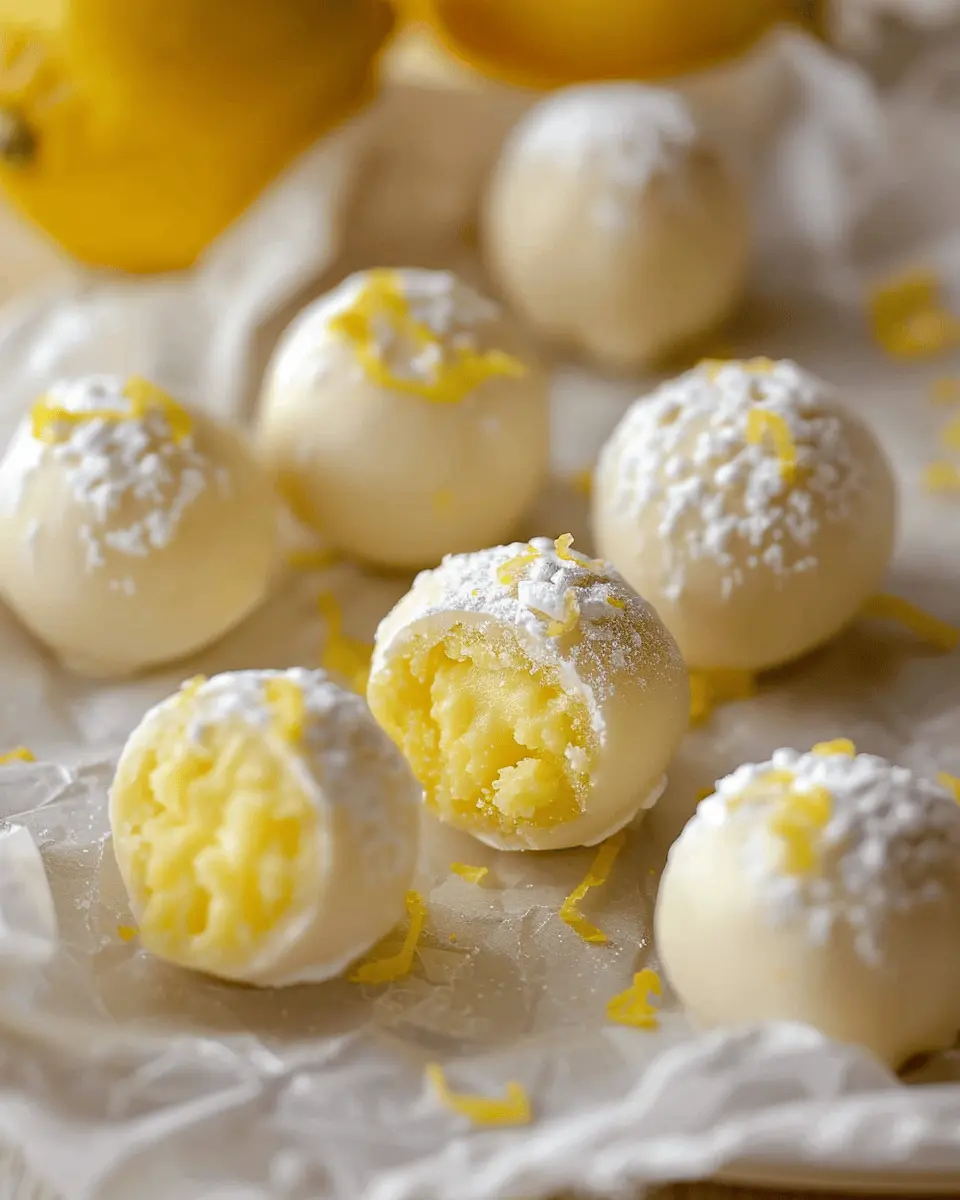 Creamy Lemon Truffles: The Easy Indulgence You Deserve